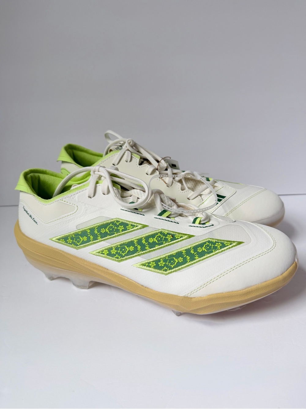 Adidas Adizero Impact TPU Baseball Cleats Men’s Size 10.5 JQ8232 White Green